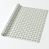 T-Rex Kerstcadeaupapier Cadeaupapier (Uitgerold)