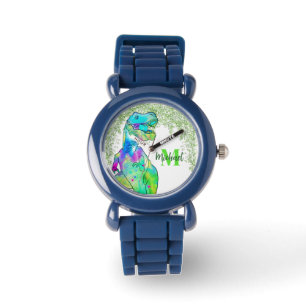 T-Rex kleurrijke gepersonaliseerde  Horloge