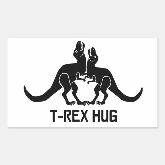 T-Rex knuffel Sticker (Voorkant)
