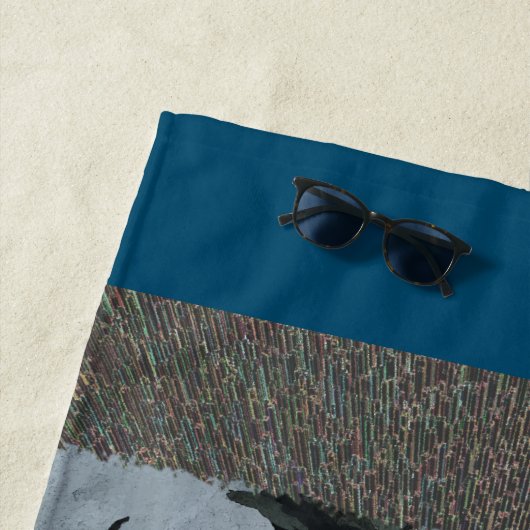 T-Rex komt door afmetingen! Strandlaken (In situ)