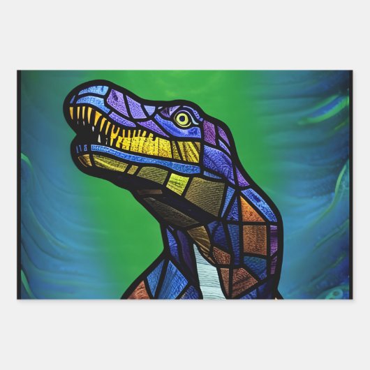 T-Rex koning der dinosaurussen Inpakpapier Vel (Voorkant 2)