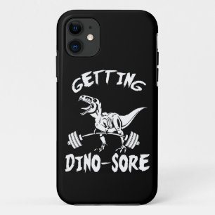 T-Rex, krijgen Dino pijn, grappig, Cartoon, traini Case-Mate iPhone Case