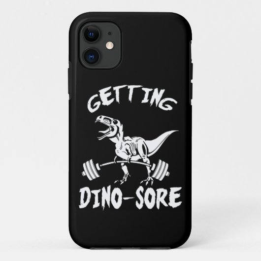 T-Rex, krijgen Dino pijn, grappig, Cartoon, traini Case-Mate iPhone Case (Achterkant)