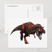 T-rex-lading Briefkaart (Voorkant / Achterkant)