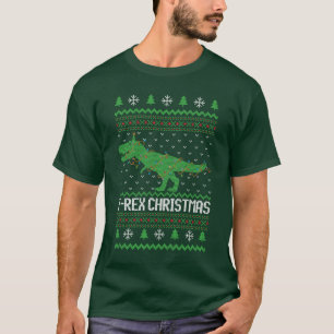 T-Rex lelijke kersttrui T-shirt