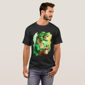 T Rex Leprechaun St Patricks Day Tyrannosaurus Re T-shirt (Voorkant volledig)