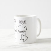 T-rex-liefde Koffiemok (Voorkant rechts)