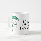 T-Rex-Mas kerstMok Koffiemok (Voorkant links)