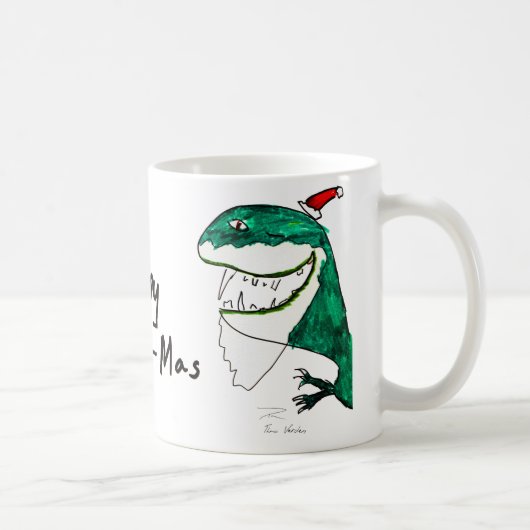 T-Rex-Mas kerstMok Koffiemok (Rechts)