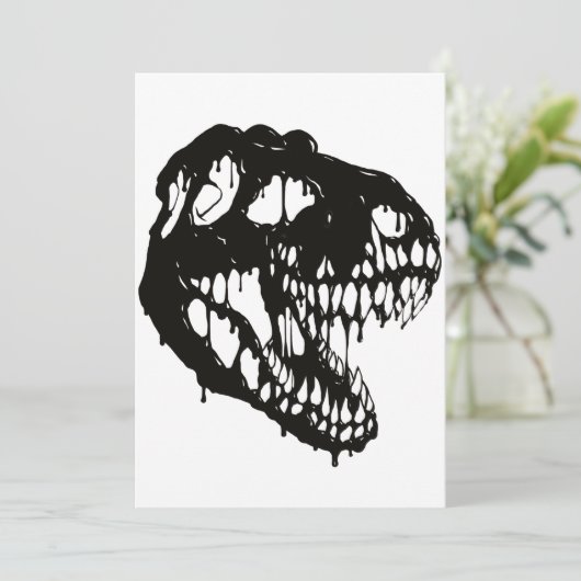 T- Rex meltdown Kaart (Staand voorkant)