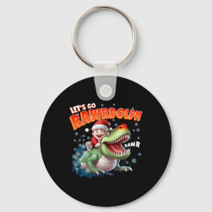 T-Rex Merry Rexmas Rawrdolph Kerst T - shirts voor Sleutelhanger