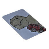 T Rex met een Truck Flex Magnet Magneet (Rechterzijde)