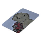 T Rex met een Truck Flex Magnet Magneet (Linkerzijde)