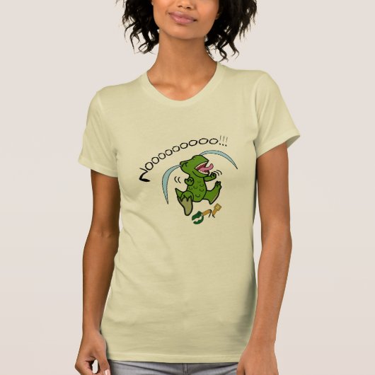 T-Rex met gebroken grijper T-shirt (Voorkant)
