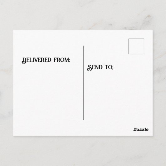 T-Rex met kiwi's Briefkaart (Achterkant)