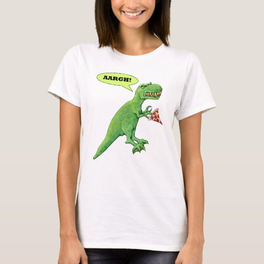 T-Rex met Pizza T-shirt (Voorkant)