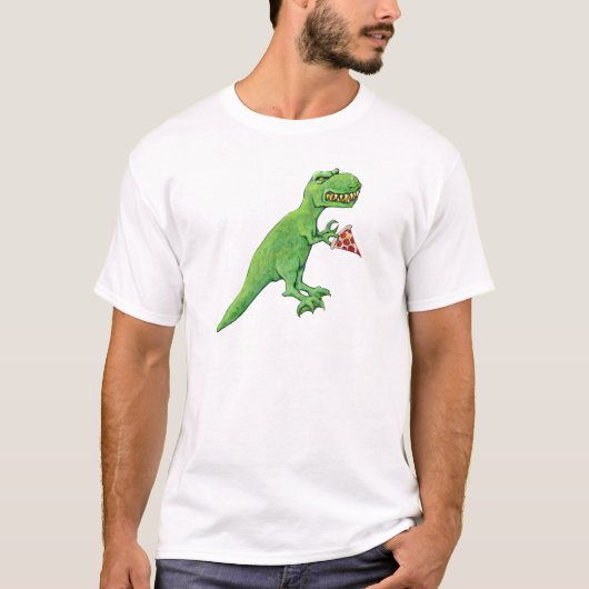 T-Rex met Pizza T-shirt (Voorkant)