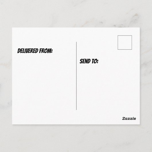 T-rex met verjaardagshoed briefkaart (Achterkant)