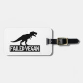 T-Rex mislukt Vegan Bagagelabel (Voorkant horizontaal)