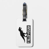 T-Rex mislukt Vegan Bagagelabel (Achterkant verticaal)