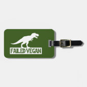 T-Rex mislukt Vegan Bagagelabel (Voorkant horizontaal)