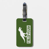 T-Rex mislukt Vegan Bagagelabel (Achterkant verticaal)