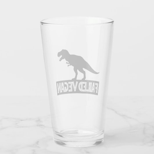 T-Rex mislukt Vegan Glas (Achterkant)