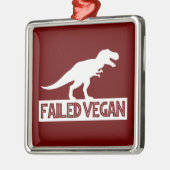 T-Rex mislukt Vegan Metalen Ornament (Links)