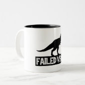 T-Rex mislukt Vegan Tweekleurige Koffiemok (Voorkant links)