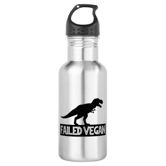 T-Rex mislukt Vegan Waterfles (Voorkant)