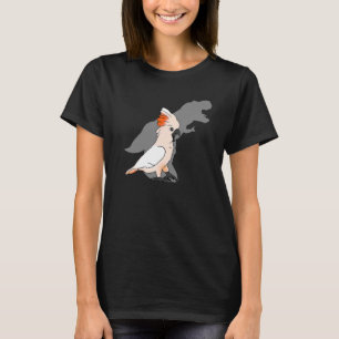 T Rex Molukse Kaketoe Schaduw Dinosaurus Vogelvoge T-shirt