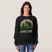 T Rex Mommysaurus Funny Dino Mam Dinosaur 4 Kinder Trui (Voorkant volledig)