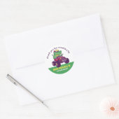 T-Rex Monster Truck Dinosaur Kids Birthday Party Ronde Sticker (Envelop)