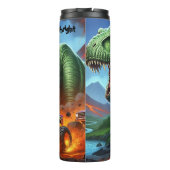 T-Rex Monster Truck Fiery Chase Thermosbeker (Achterkant)