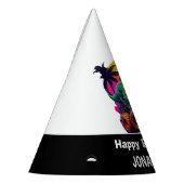 T Rex Monster Truck Gelukkige Verjaardag Feesthoedjes (Links)