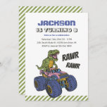 T-Rex Monster Truck Rawr Dinosaur Kids Birthday Kaart<br><div class="desc">Kute design voor kinderen,  jongens of meisjes die van dinosaurus,  dino-cartoon,  T-rex en andere dinosaurussoorten houden. Ideaal voor Jurassic-themagefeestje. U kunt de formulering aanpassen aan andere gelegenheden.</div>