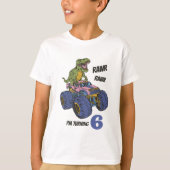 T-Rex Monster Truck Roar Dinosaurus Kinderen Verja T-shirt (Voorkant)