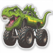 T-Rex Monster Truck Sticker (Voorkant)