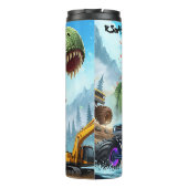 T-Rex Monstertrucks Bouwchaos Thermosbeker (Achterkant)
