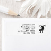 T-rex niet te stoppen - Kies achtergrondkleur Etiket (Insitu)