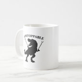 T-rex niet te stoppen - Kies achtergrondkleur Koffiemok (Voorkant links)