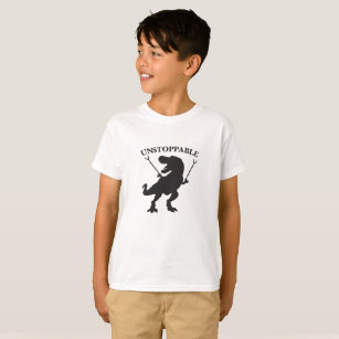 T-rex niet te stoppen - Kies achtergrondkleur T-shirt
