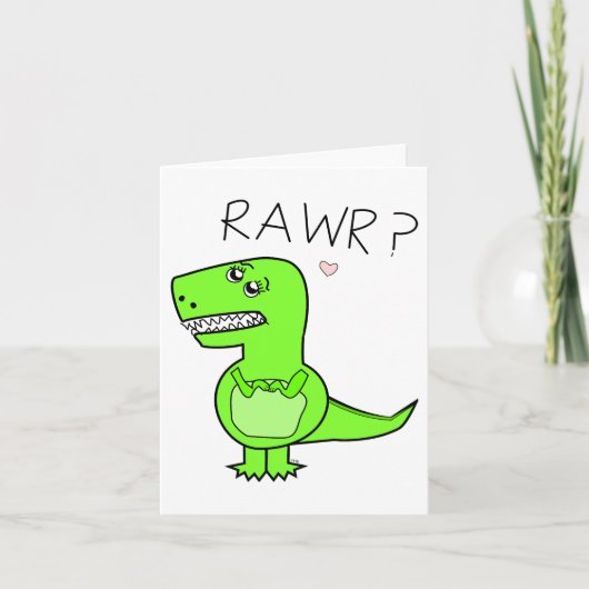 T-Rex Notecard Kaart (Voorkant)