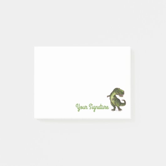 T-rex-notitiestootblok Post-it® Notes (Voorkant)