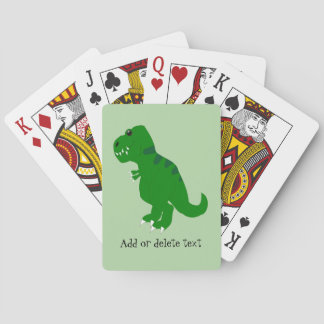 T Rex Ontwerp Elke Kleur Achtergrond Persoonlijk Pokerkaarten