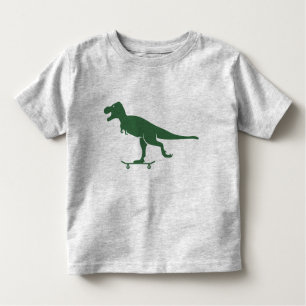 T Rex op een Shirt van het Skateboard