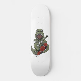 T-Rex op een skateboard