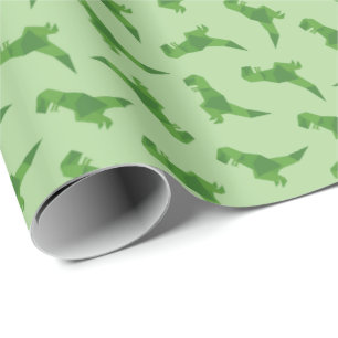 T-Rex Origami Cadeaupapier