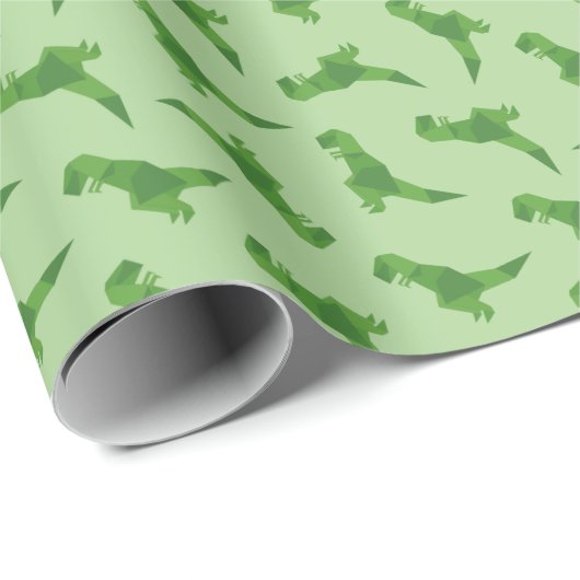 T-Rex Origami Cadeaupapier (Rol Hoek)