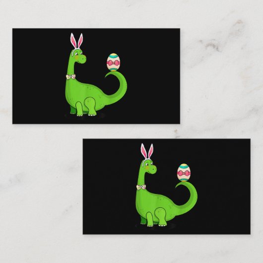 T rex paashaas grappige dinosaurus eierjongens Kin Visitekaartje (Voorkant / Achterkant)